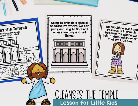 Sunday School Lessons | Jesus Crafts and Activities | Bible Study for Kids | Jesus Cleanses the Temple Lesson