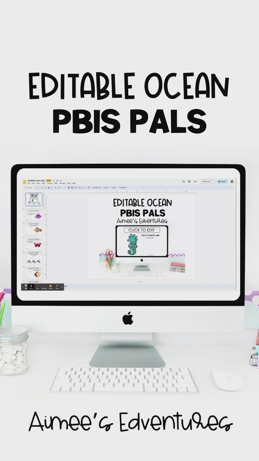 PBIS Pals | Editable Ocean Animal Pack | Classroom Decor Behavior Management