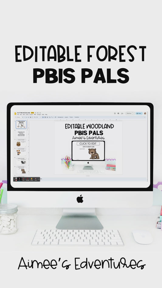 PBIS Pals | Editable Forest Animal Pack | Classroom Decor Behavior Management