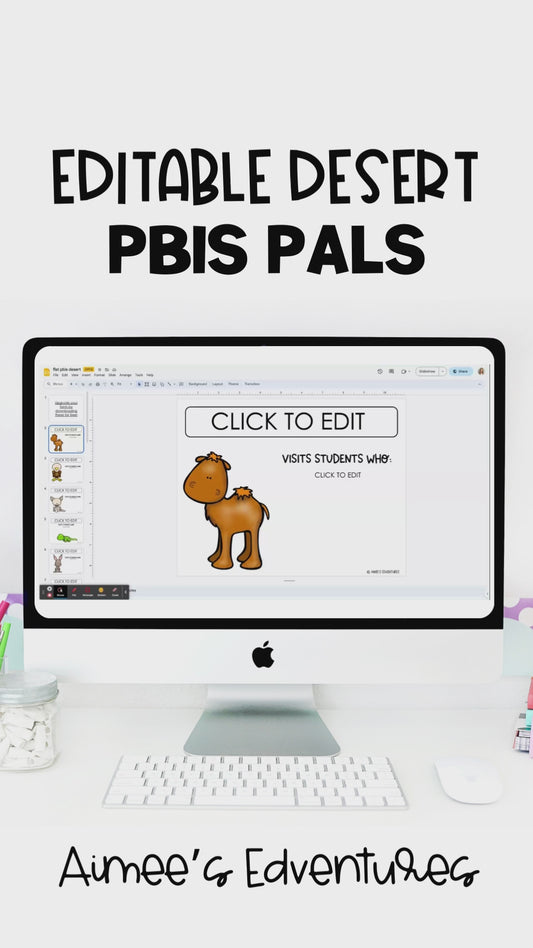 PBIS Pals | Editable Desert Animal Pack | Classroom Decor Behavior Management