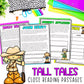 Reading Comprehension | Tall Tales | Fluency Passage | Figurative Language Lesson