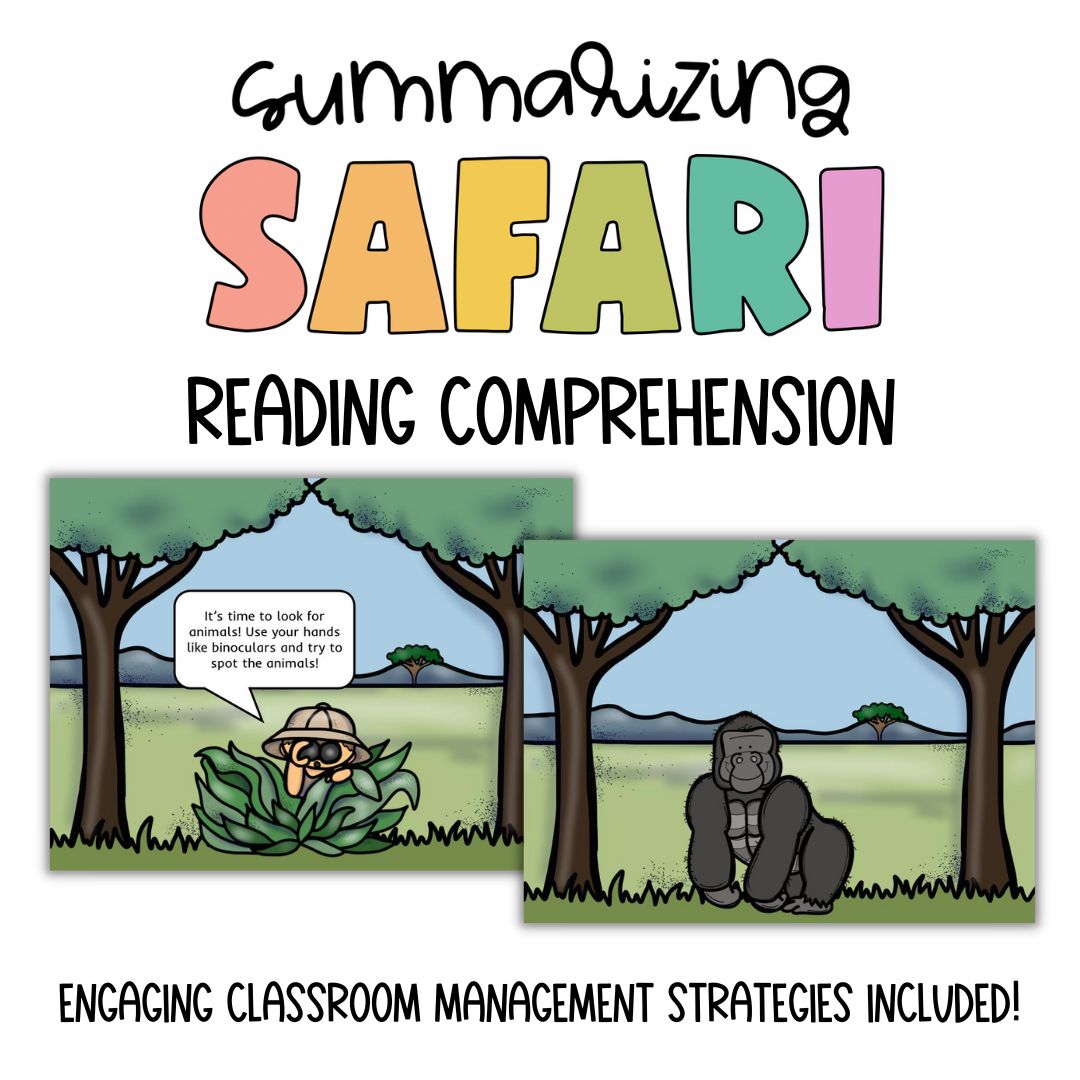 Reading Comprehension Passages Activity | Summarizing Safari | Retell Practice