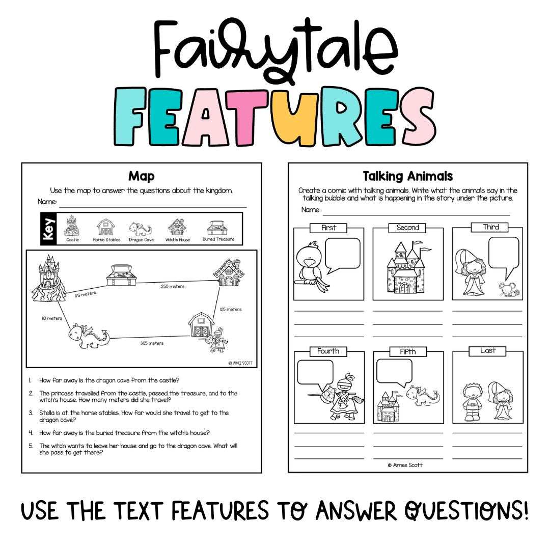 Fairytale Genre Activity Worksheets | Reading Comprehension