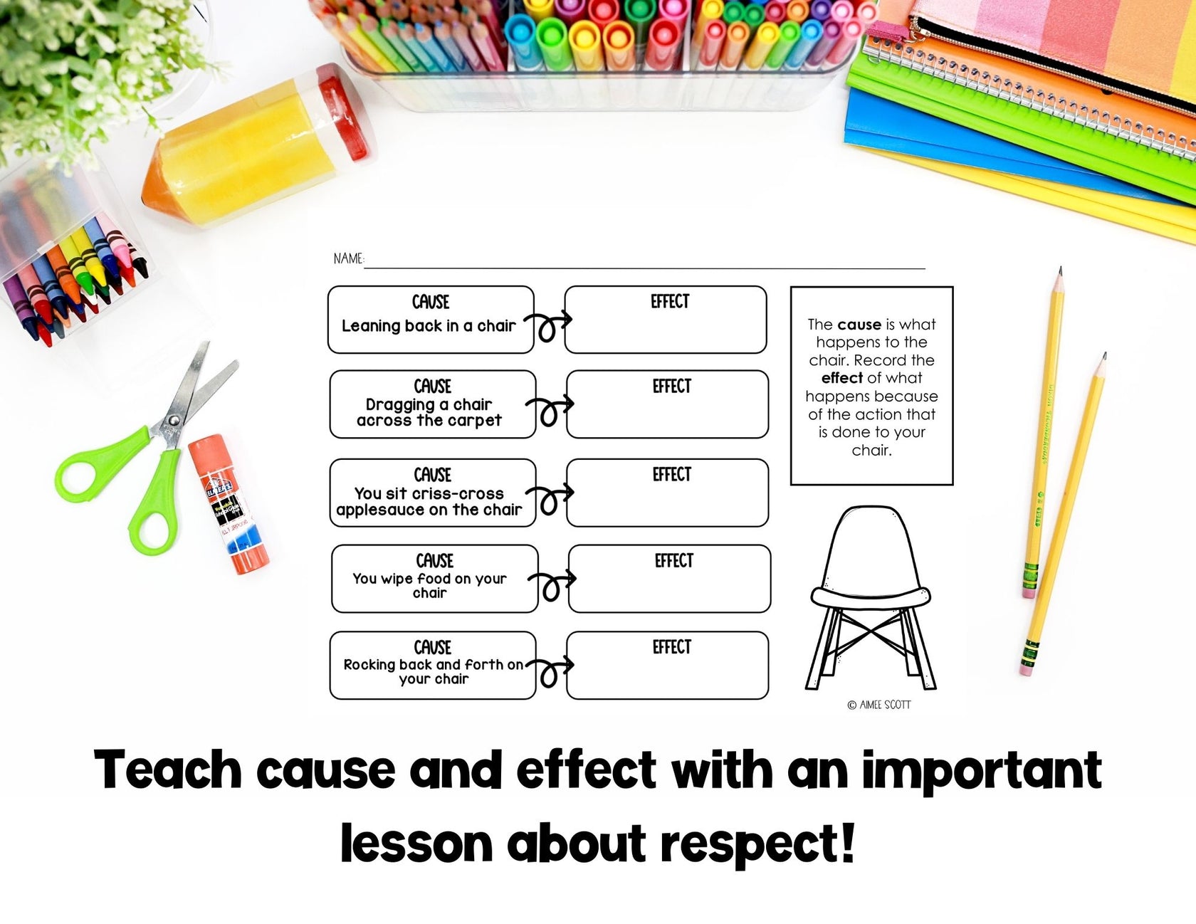 Chairs on Strike Persuasive Writing Graphic Organizer