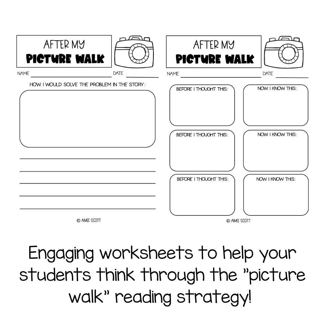 Picture Walk Strategy | Reading Comprehension Tool | RL 3.7 Third Grade