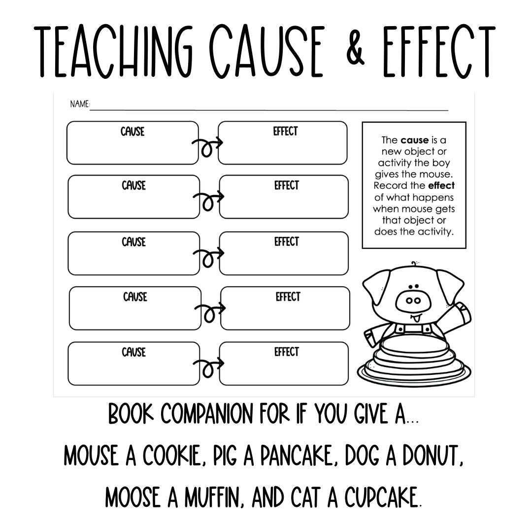 If You Give a Mouse a Cookie | Book Companion Reading Aid | Cause and Effect