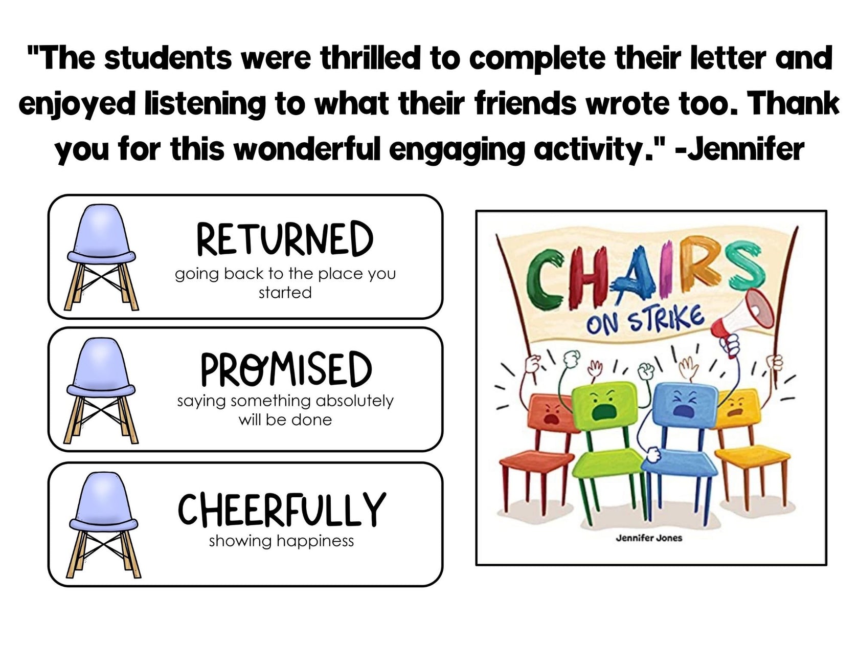 Chairs on Strike Persuasive Writing Graphic Organizer