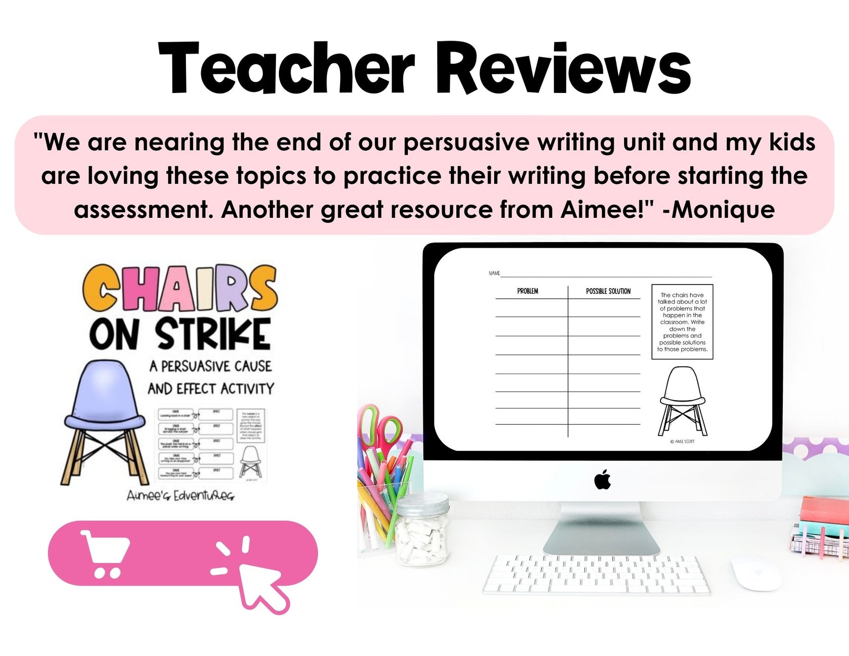 Chairs on Strike Persuasive Writing Graphic Organizer