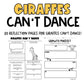 Giraffes Can't Dance Book Companion Worksheet | Reading Comprehension