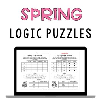 Easter Spring Theme | Math Logic Puzzles | Math Review