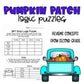 Pumpkin Patch Fall Theme | Math Logic Puzzles | Math Review Activity