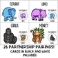 EDITABLE Zoo Theme Partner Pairing Cards | Classroom Management